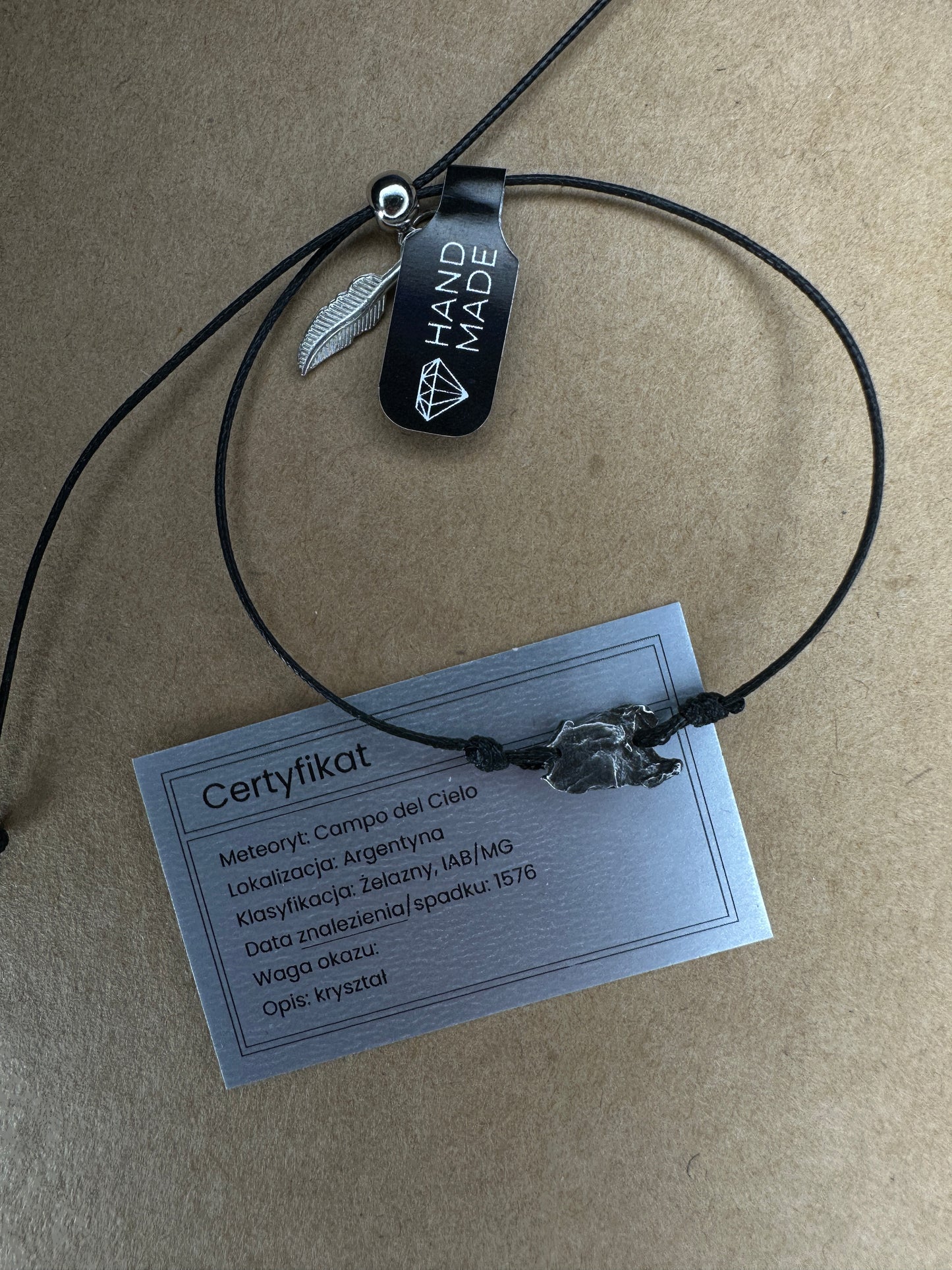 Bransoletka rególowana z Meteorytem Campo del Cielo